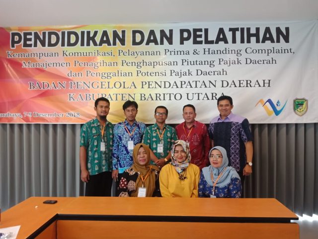 Pendidikan dan Pelatihan Pelayanan Pajak Daerah Bapenda Kabupaten Barito Utara – 2018
